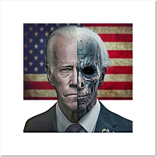 Two-Faced Politicians Presidential Election 2024 Joe Biden Posters and Art